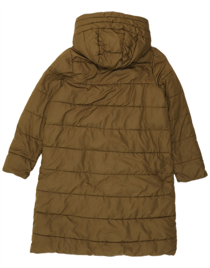 Damski, oversize'owy, ocieplany płaszcz z kapturem Barbour UK 10 Small Khaki