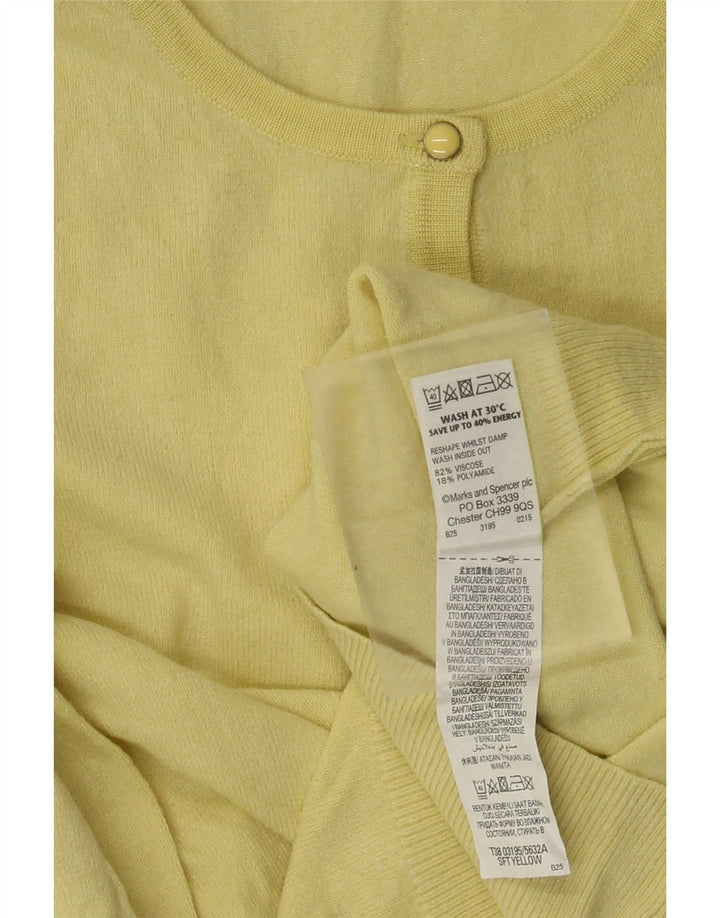 Sweter damski Marks & Spencer UK 8 Small, żółta wiskoza