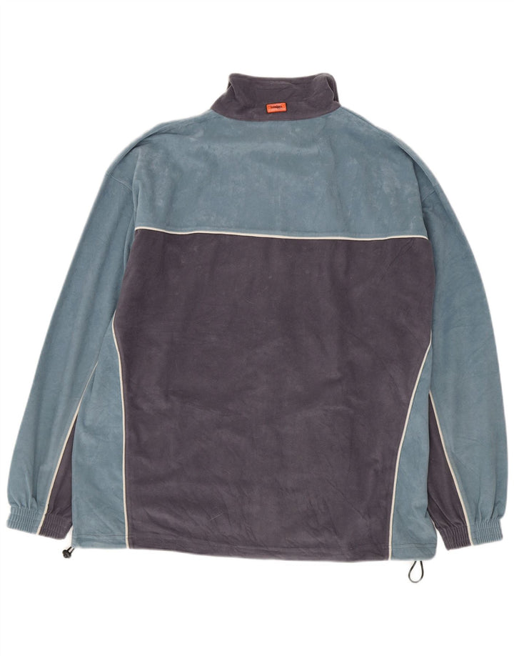 Męska kurtka polarowa Diadora UK 42 XL Niebieski poliester z blokami kolorów
