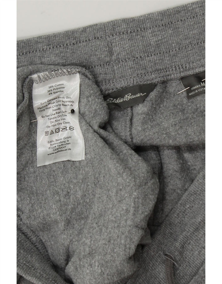 EDDIE BAUER Womens Tracksuit Trousers Joggers UK 12 Medium  Grey Cotton Vintage Eddie Bauer and Second-Hand Eddie Bauer from Messina Hembry 