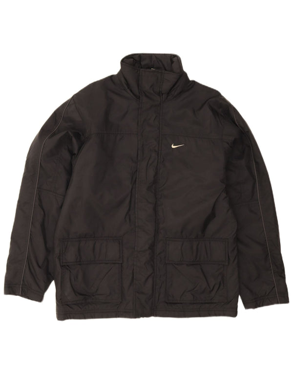 Męska wyściełana kurtka Nike UK 36/38 Mały czarny nylon
