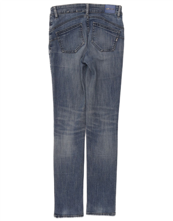 Damskie jeansy Gas Slim W26 L30 Niebieskie bawełniane