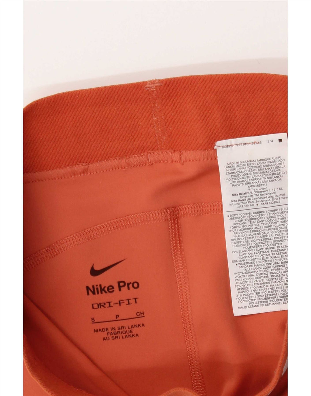 Damskie spodenki sportowe Nike Dri Fit Graphic UK 8, małe, pomarańczowe, poliestrowe