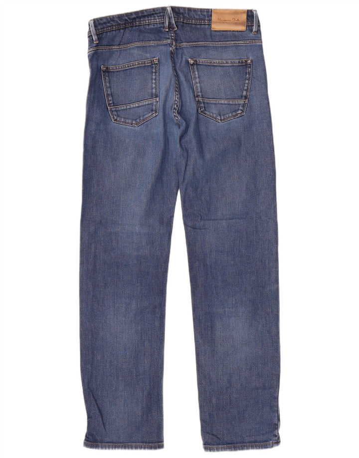 Massimo Dutti Męskie proste dżinsy o regularnym kroju EU 40 Medium W31 L30 Niebieskie