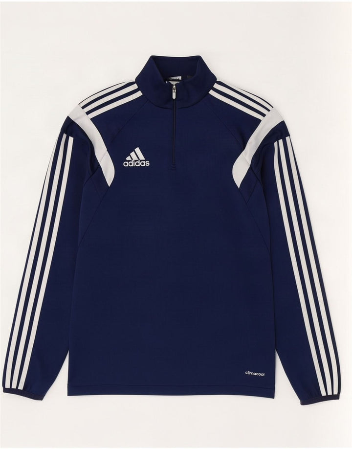 Adidas Męskie Climacool Pullover Dres Top Mały Granatowy Kolorblok