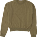Damski sweter oversize Zara z okrągłym dekoltem UK 10 Small Green Wełna