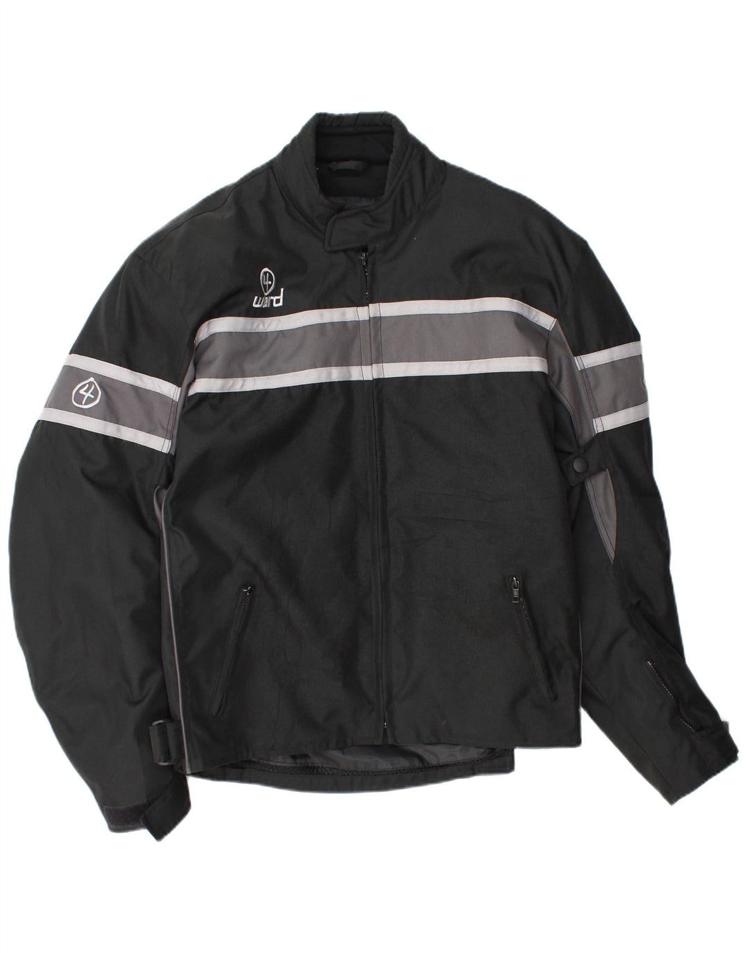 Vintage męska kurtka wyścigowa UK 42 XL w czarne paski