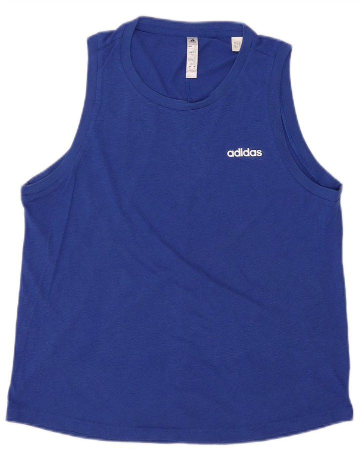 Adidas Męska kamizelka Aeroready Top UK 38/40 Średni Niebieski Poliester