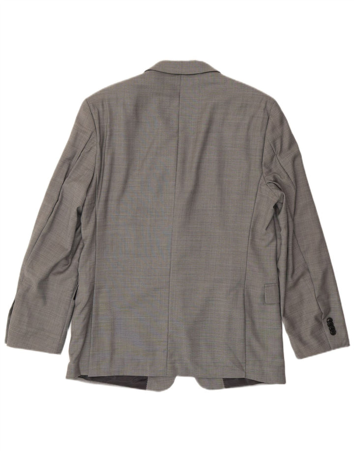 Męska marynarka zapinana na 2 guziki Tommy Hilfiger UK 40, duża, szara wełna