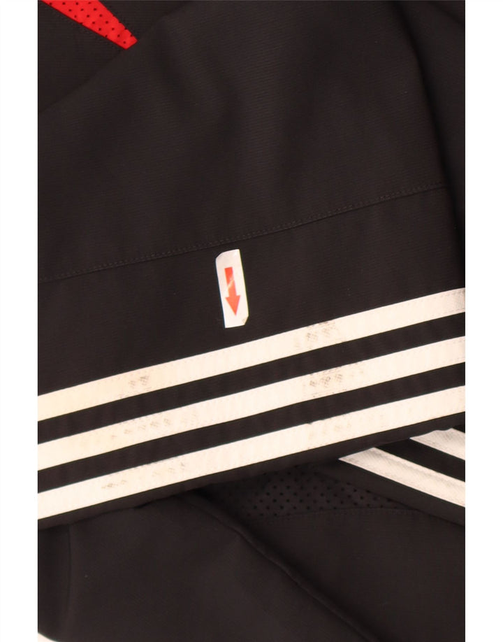 Adidas Męska kurtka przeciwdeszczowa Clima 365 UK 34 XS Czarny poliester z blokami kolorów