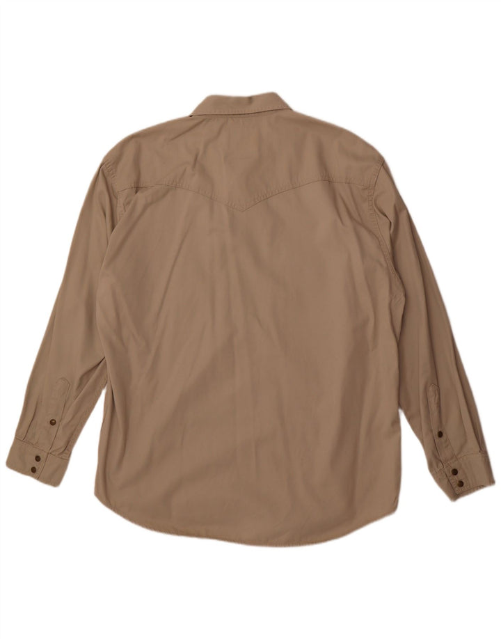 Koszula męska Wrangler 2XL, beżowa, bawełniana
