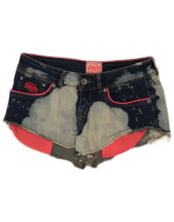 Damskie spodnie jeansowe Superdry Acid Wash W26 Small Blue Tie Dye Cotton