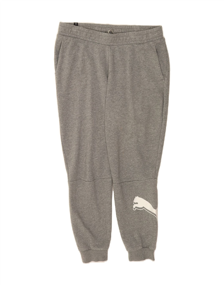 PUMA Mens Graphic Tracksuit Trousers Joggers Large  Grey Vintage Puma and Second-Hand Puma from Messina Hembry 