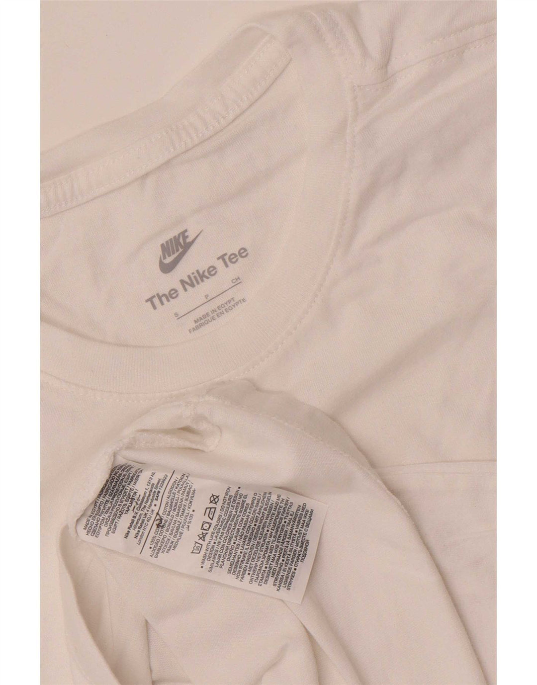 T-shirt męski Nike, mały, biały, bawełniany
