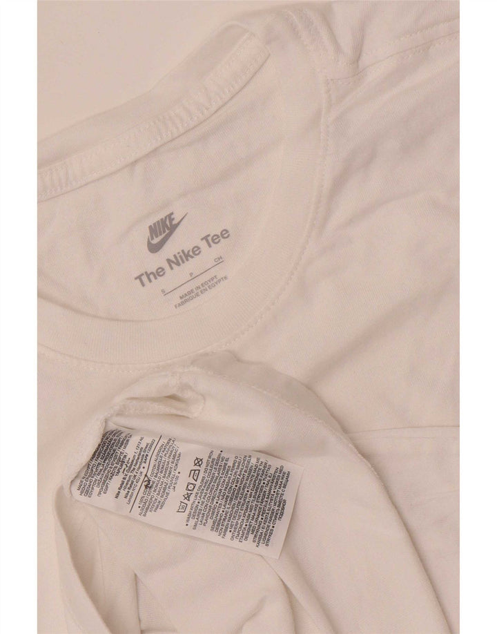 T-shirt męski Nike, mały, biały, bawełniany
