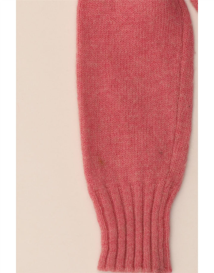 Damski sweter BENETTON Crop Graphic z dekoltem w łódkę UK 8 Small Pink