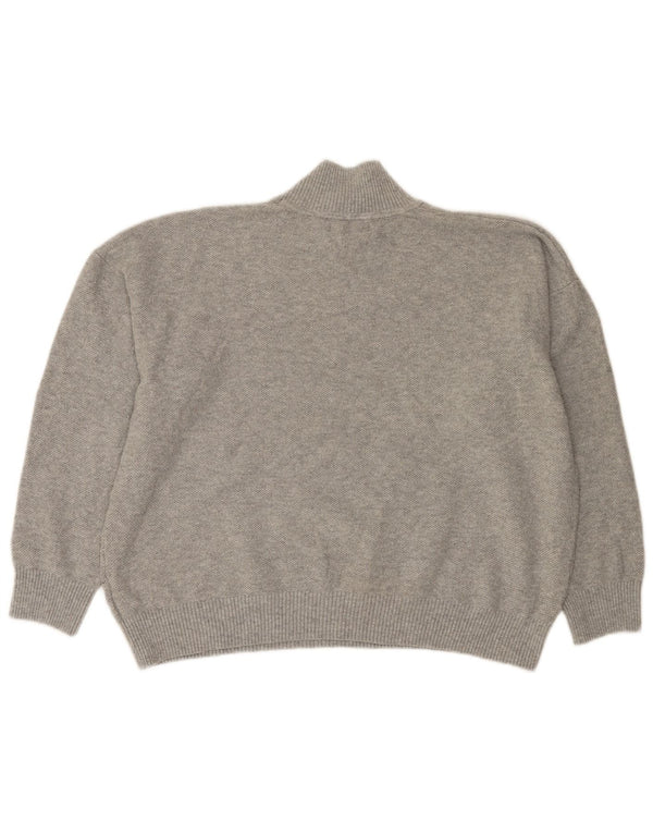 Marks & Spencer Damski sweter z golfem UK 16, duży, szary