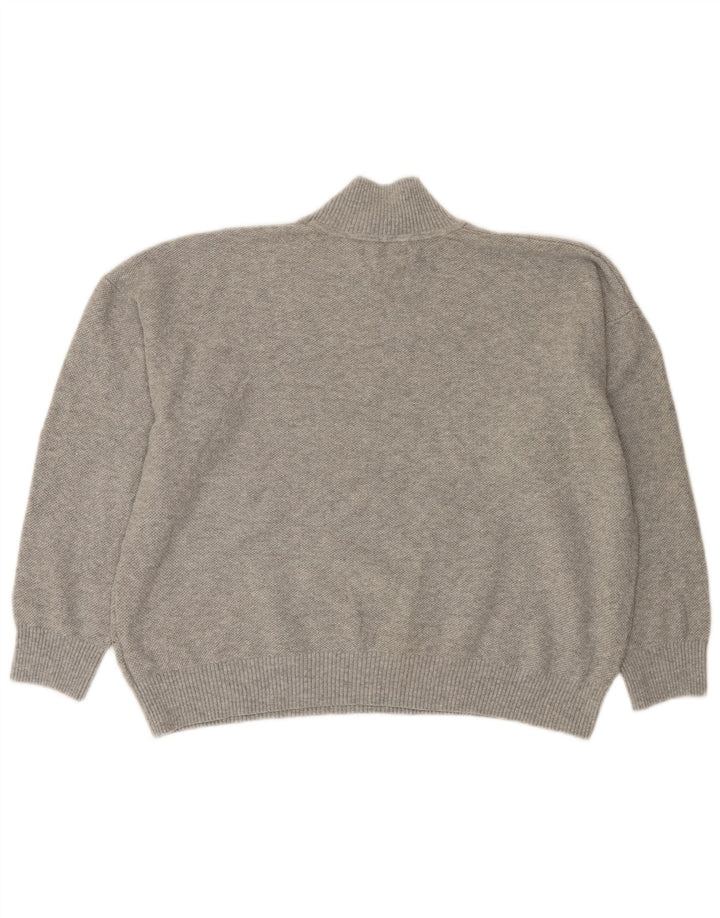 Marks & Spencer Damski sweter z golfem UK 16, duży, szary