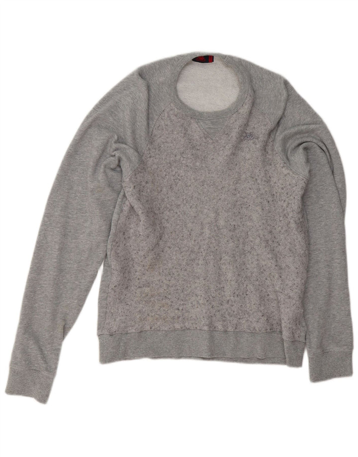 Męska bluza Kappa, duża, szara, nakrapiana bawełna