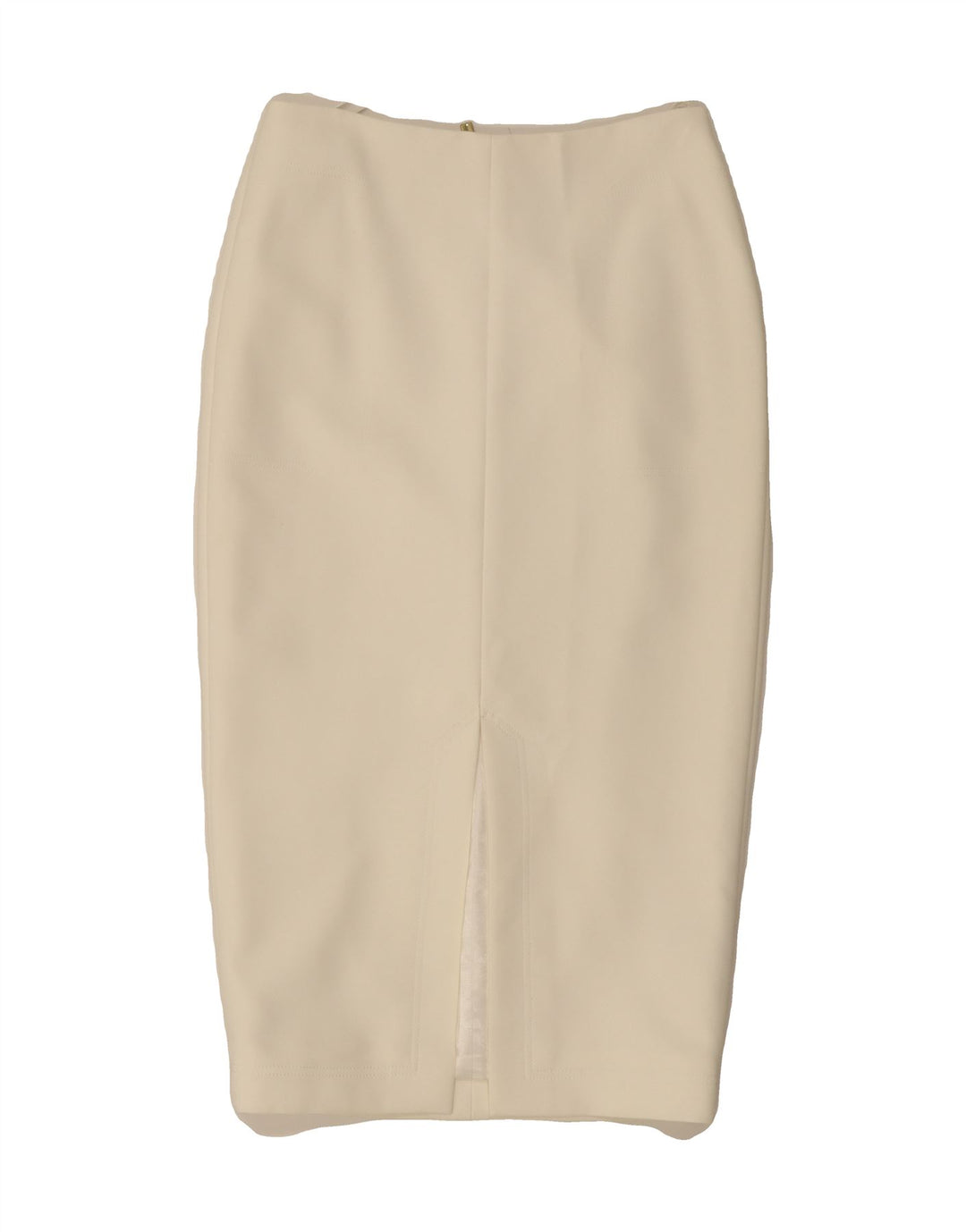 TED BAKER Womens Midi Skirt Size 2 Small W25  Off White Polyester Vintage Ted Baker and Second-Hand Ted Baker from Messina Hembry 
