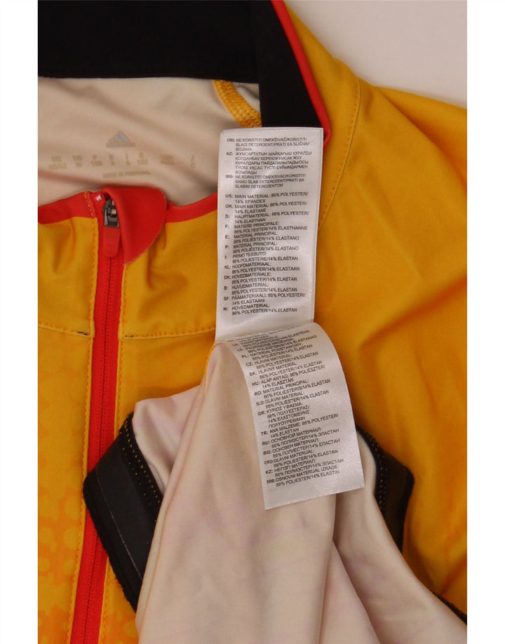 Męski dres ADIDAS z graficznym topem UK 40/42 Średni żółty Tie Dye