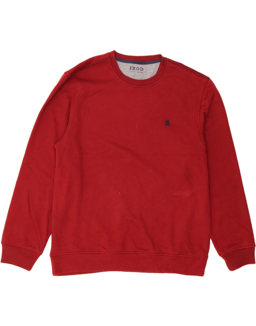 IZOD Mens Sweatshirt Jumper Large Red Polyester Vintage Izod and Second-Hand Izod from Messina Hembry 