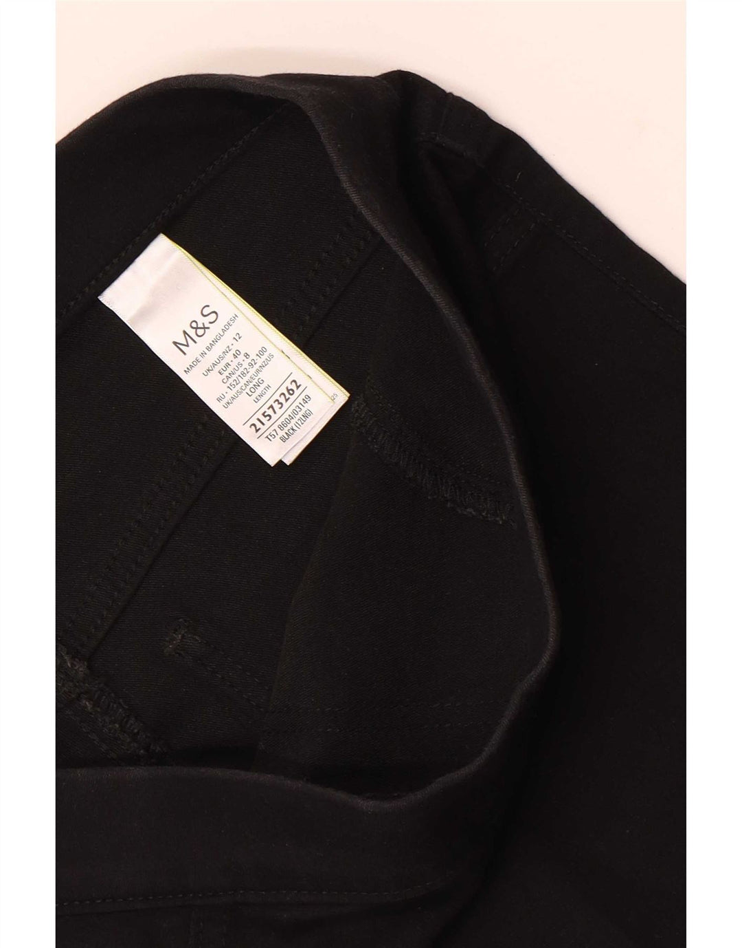 Marks & Spencer Damskie jeansy Jegging UK 12 Medium W30 L30 Czarna bawełna