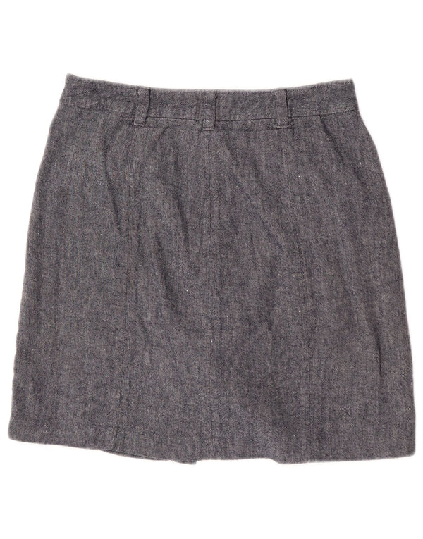 Spódnica damska Mini Hobbs UK 10 Small W28 Niebieska bawełna