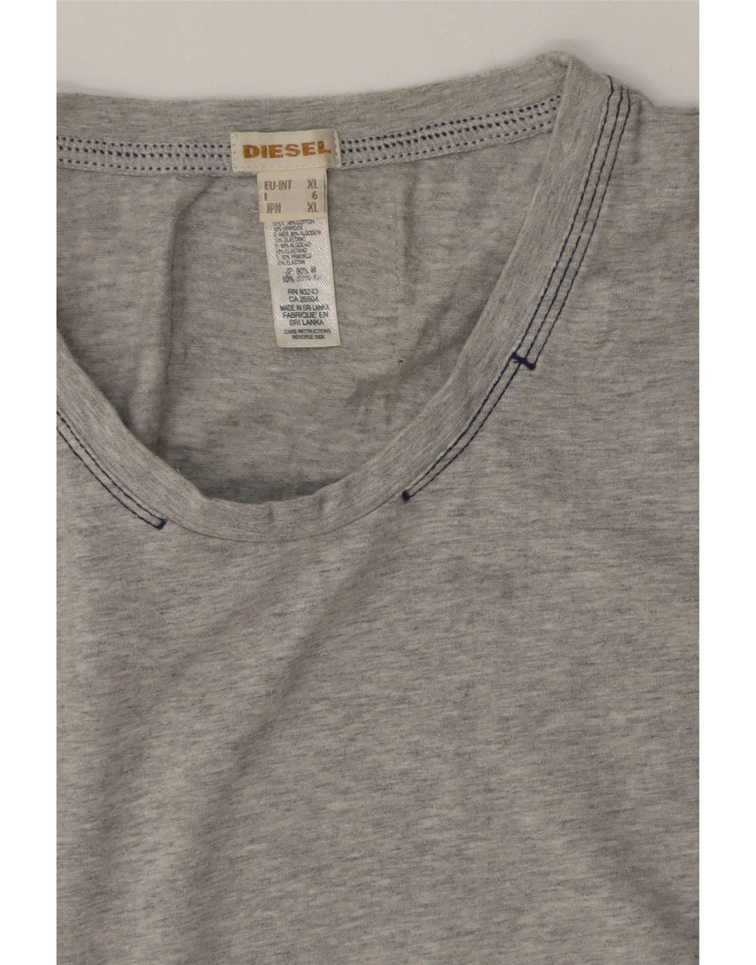 T-shirt męski Diesel XL, szary, nakrapiany, bawełniany