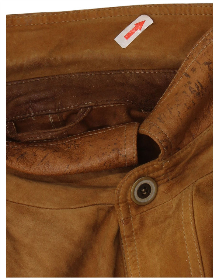 Zamszowy płaszcz męski ASGARD UK 42 XL brązowy