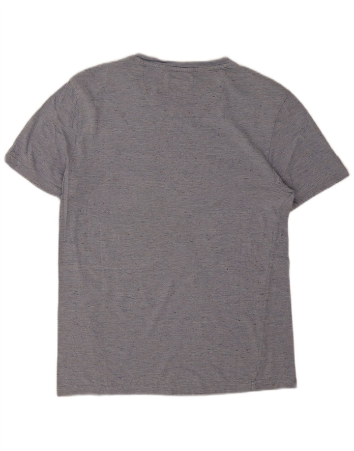 Męski T-shirt Zara, mały, niebieski nakrapiany