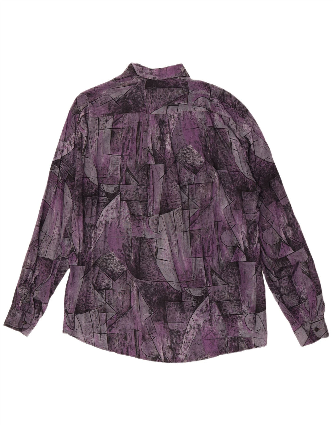 Koszula męska Walter Wolf rozmiar 43, duża fioletowa, geometryczna wiskoza