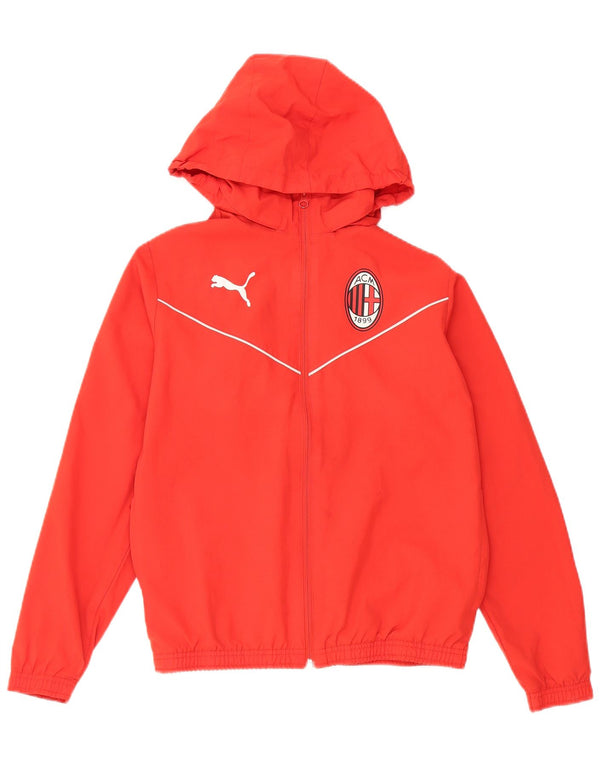 Chłopięca bluza dresowa z kapturem Puma AC Milan 13-14 lat, czerwona, poliester