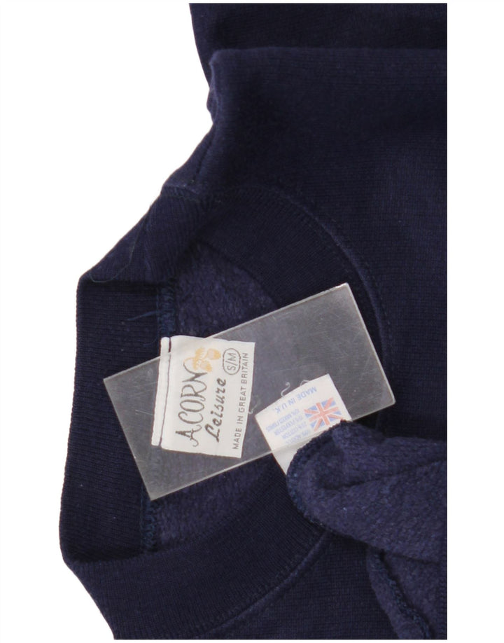 Damska bluza oversize z grafiką Acorn, UK 10, mała, granatowa