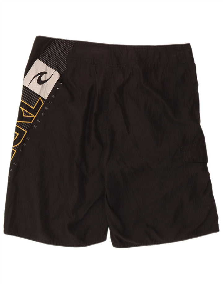 Męskie spodenki kąpielowe Rip Curl Graphic, duże, czarne, poliestrowe
