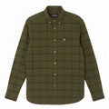Męska koszula flanelowa Lyle & Scott, bawełniana krata w kolorze khaki