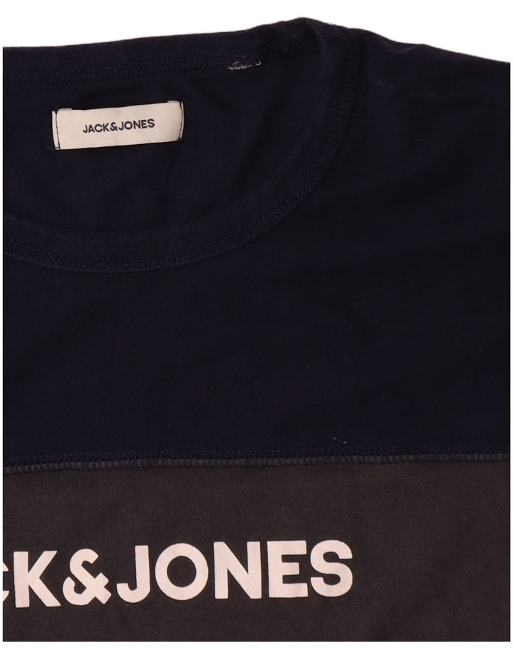 Męska koszulka z grafiką Jack & Jones Top w kolorze średnioszarym