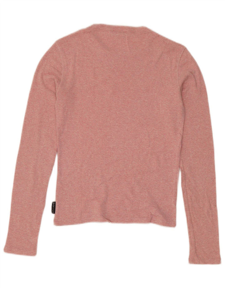 Top damski Max & Co. z długim rękawem, UK 10, mały, różowy, bawełniany