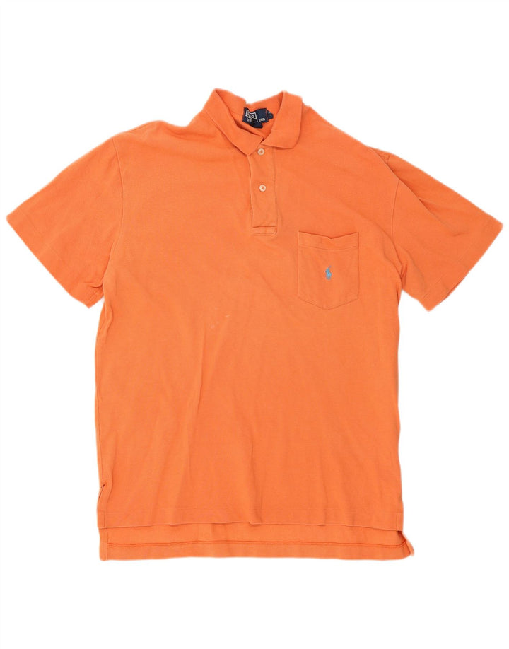 Męska koszulka polo Polo Ralph Lauren, średnia pomarańczowa bawełna