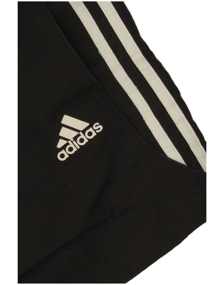 Damskie spodenki sportowe Adidas UK 8, małe, czarne, poliestrowe