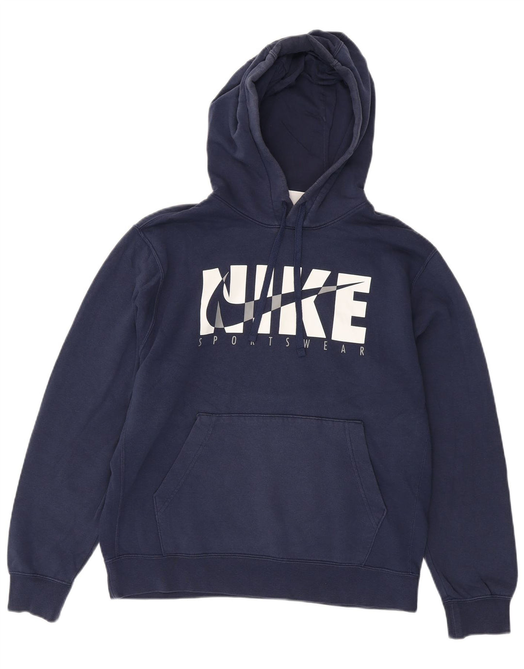 Męski sweter z kapturem Nike Graphic, średni granatowy, bawełniany