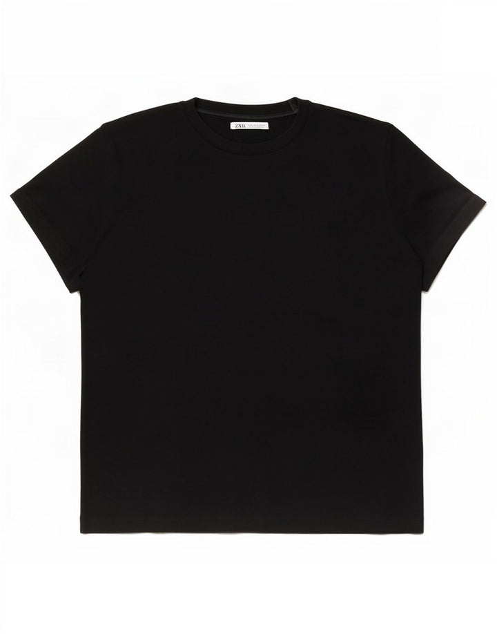 T-shirt męski Zara, mały, czarny