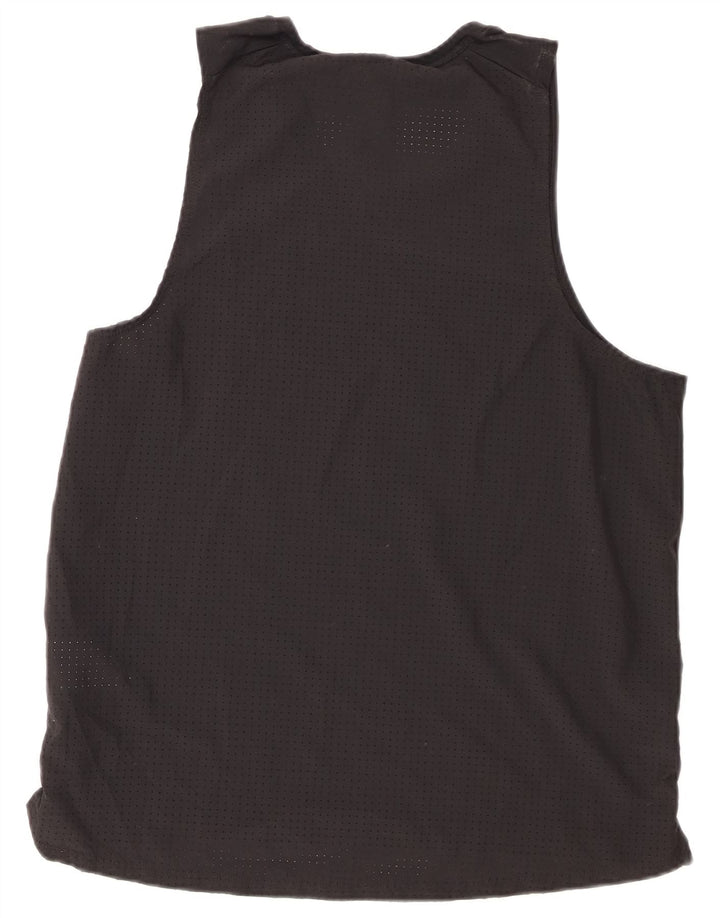 Męska kamizelka z grafiką Nike Dri Fit, duża, czarna, poliestrowa