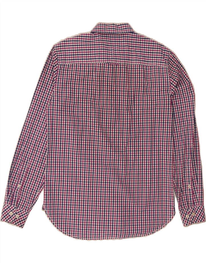 JOULES Mens Classic Fit Shirt Small Pink Check Cotton Vintage Joules and Second-Hand Joules from Messina Hembry 