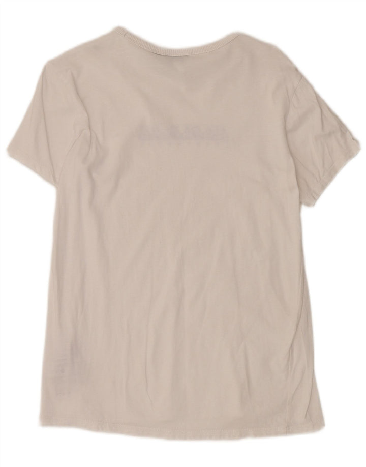 NAPAPIJRI Womens Graphic T-Shirt Top UK 12 Medium White