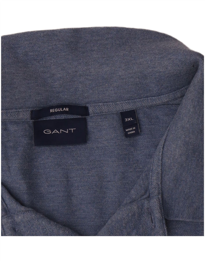 Męska koszulka polo Gant Regular 3XL, niebieska, bawełniana