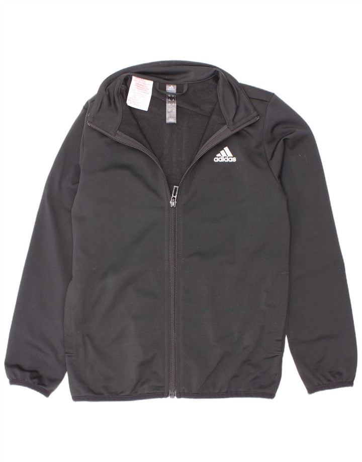 Chłopięca bluza dresowa Adidas z grafiką, 7-8 lat, czarny poliester