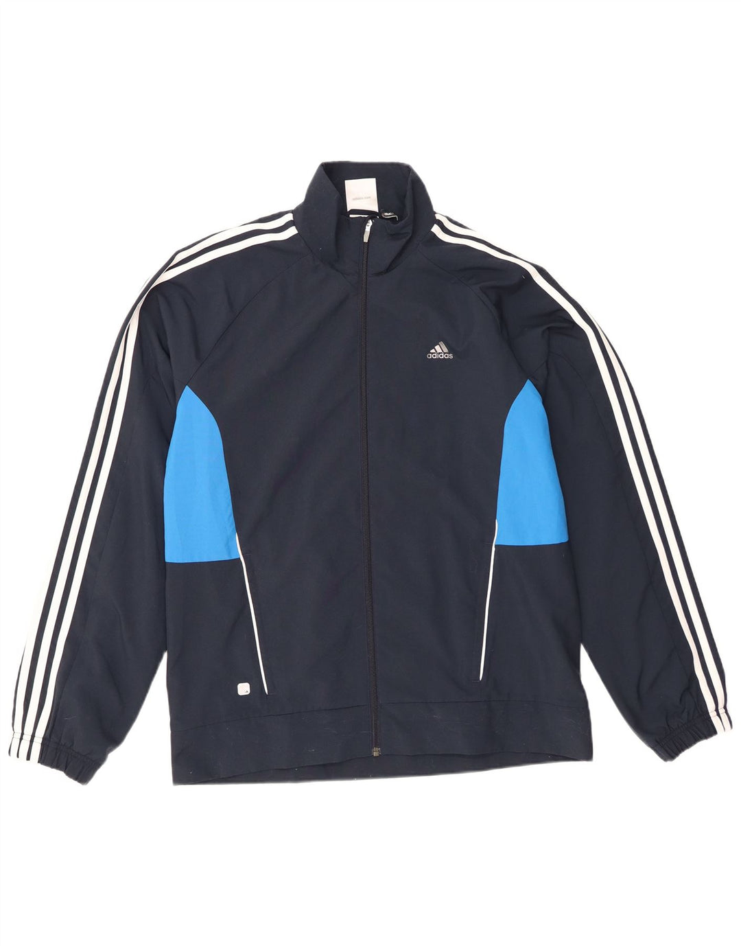 Adidas Męska kurtka dresowa Climalite, średnia granatowa, blok kolorów