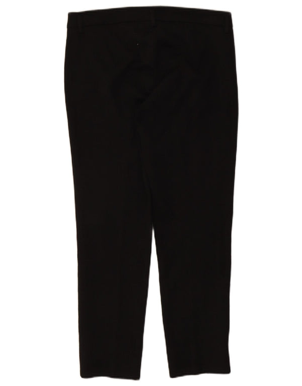 Marella Damskie spodnie chino EMME Slim UK 10 Small W32 L26 Czarna bawełna