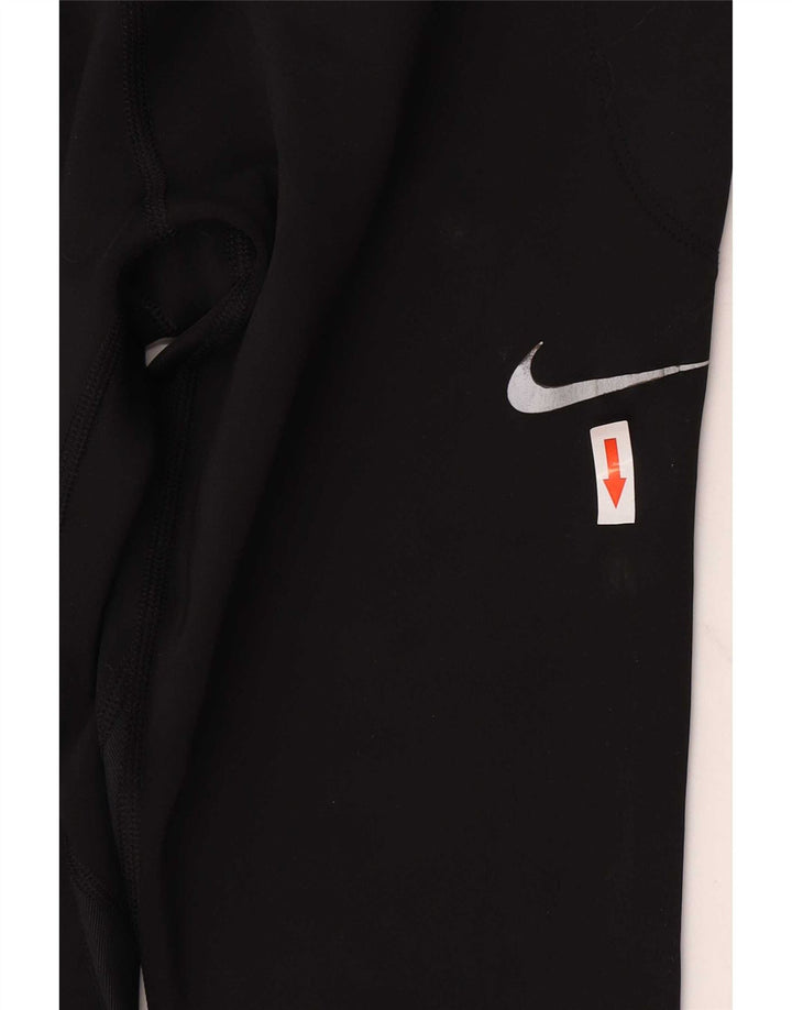 Legginsy damskie Nike UK 16, duże, czarne, poliestrowe